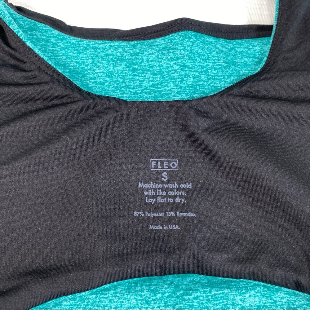 Fleo Bodysuit Women's Heather Teal Open Back Jumpsuit One Piece NWT - Picture 7 of 12